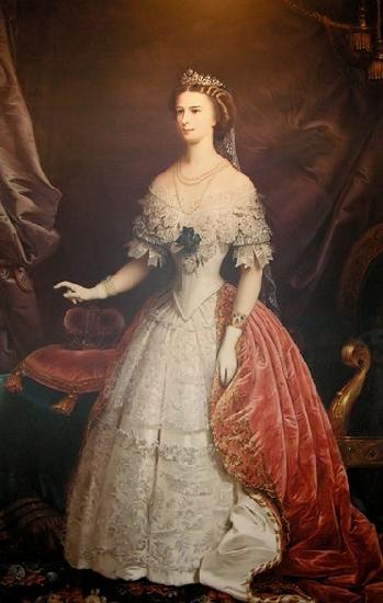 unknow artist Portrait of Empress Elisabeth of Austria-Hungary oil painting image